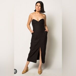 Diaz dress (sample) hemp strapless Mara Hoffman